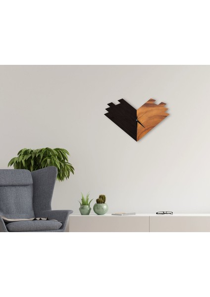 Gift Dekoratif 45CM Ahşap Duvar Saati-93