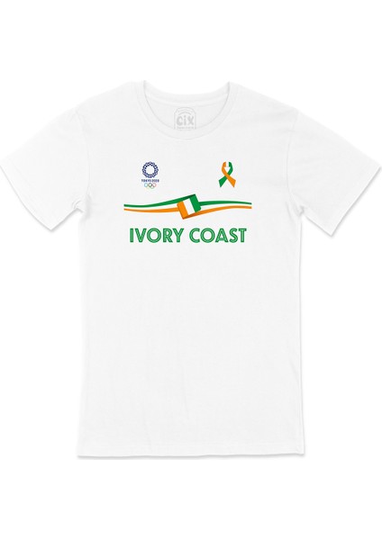 Fil Dişi Sahilleri Tokyo 2020 Olimpiyatları Tişört