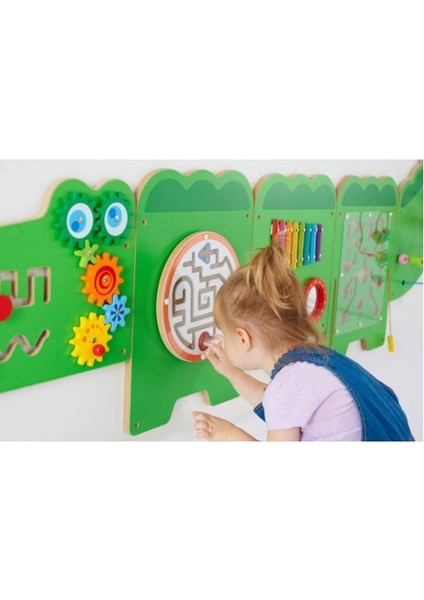 Eğlenceli Timsah Ahşap Duvar Oyunu fiyatları