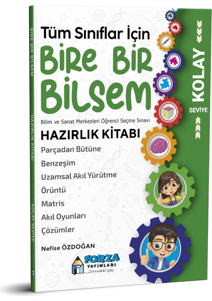 Forza Yayınları Tüm Sınıflar Için Bire Bir Bilsem Hazırlık Kitabı Kolay Seviye