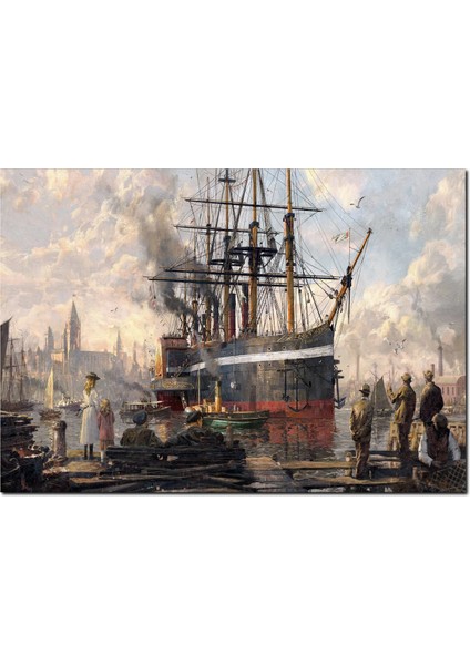Cakatablo Ahşap Tablo Anno 1800 Görseli