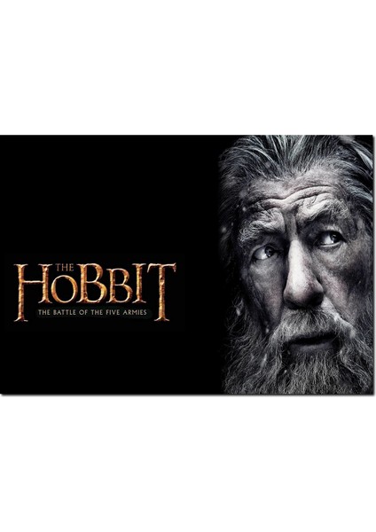 Cakatablo Ahşap Tablo Hobbit Beş Ordunun Savaşı Gandalf