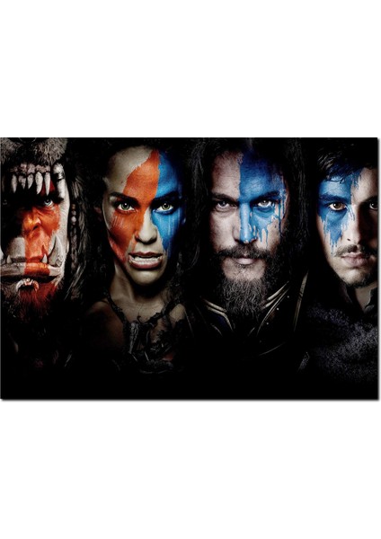 Cakatablo Ahşap Tablo Warcraft Karakterleri