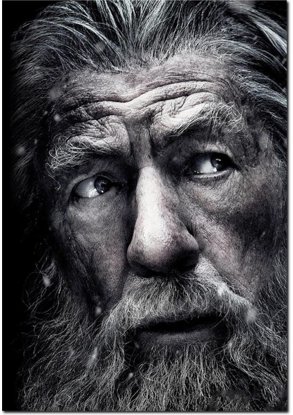 Cakatablo Ahşap Tablo Hobbit Beş Ordunun Savaşı Gandalf
