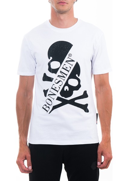 Yuvarlak Yaka T-Shirt Parlak Skull fiyatları