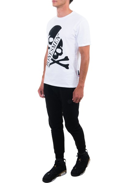 Yuvarlak Yaka T-Shirt Parlak Skull fırsatları