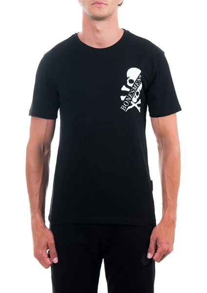 Yuvarlak Yaka T-Shirt Double Skull