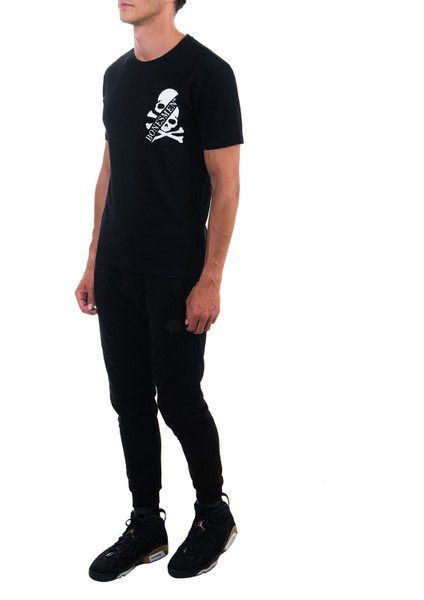 Yuvarlak Yaka T-Shirt Double Skull