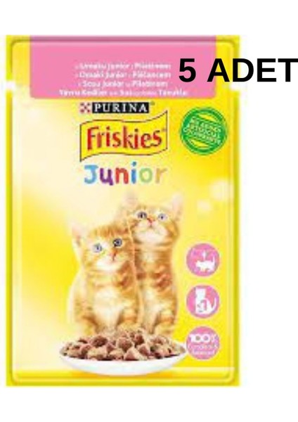 Tavuklu Yaş Yavru Kedi Maması 85GR x 5 Adet