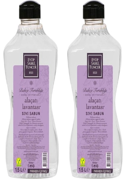 Alaçatı Lavantası Sıvı Sabun 1,5 lt x 2