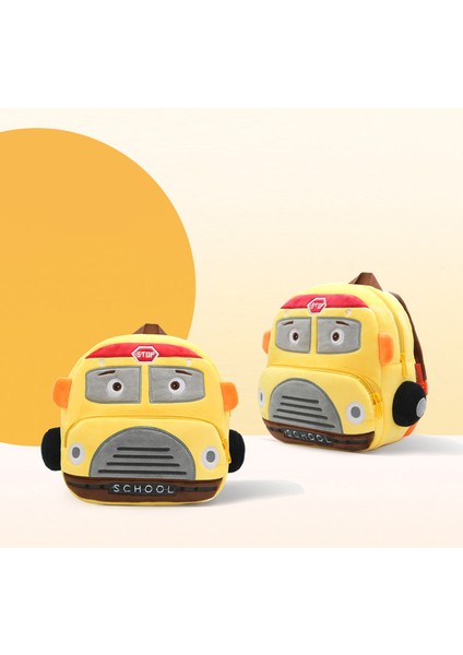 Karikatür Araba Çocuk Peluş Sırt Çantası (Yurt Dışından) modelleri