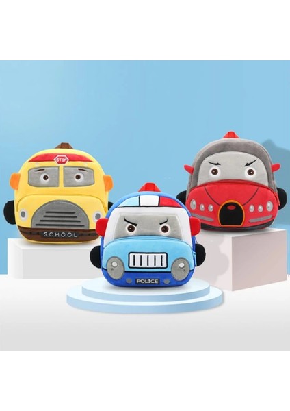 Karikatür Araba Çocuk Peluş Sırt Çantası (Yurt Dışından) indirimleri