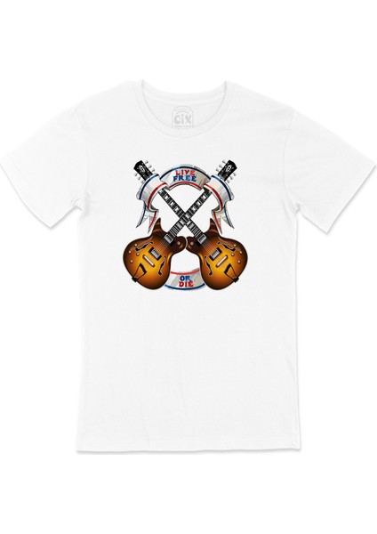 Live Free Or Die Music Tişört