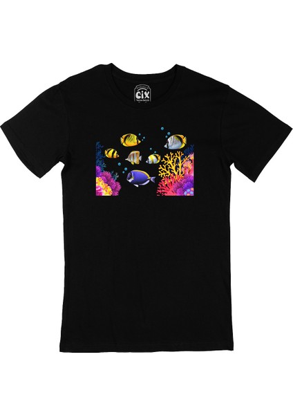 Deniz Akvaryumu Siyah Tişört