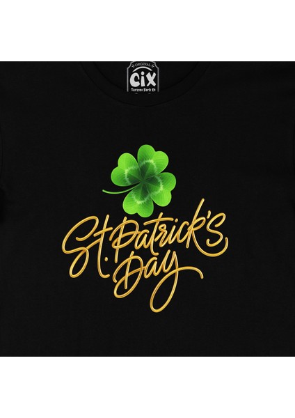 St Patricks Day Siyah Tişört