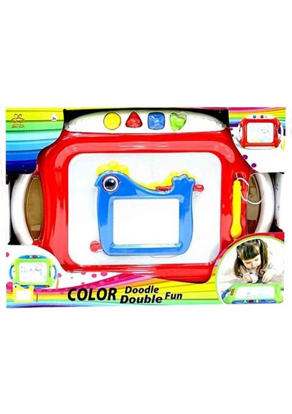 Doodle Renkli 2'li Yazı Tahtası Kırmızı Beyaz fiyatları