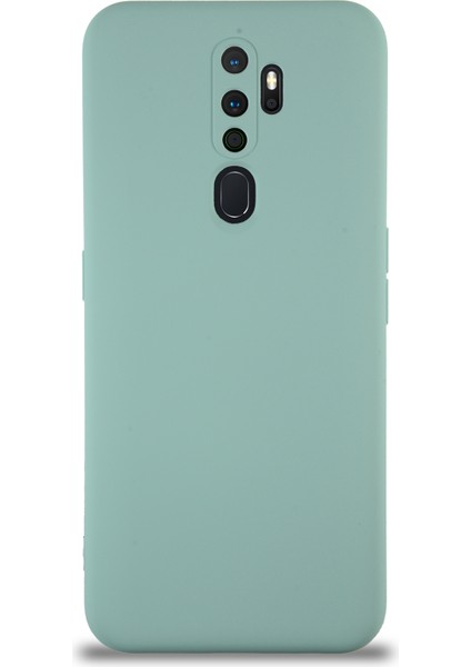 Oppo A9 2020 Kapak Içi Kadife Kamera Korumalı Lansman Silikon Kılıf - Turkuaz