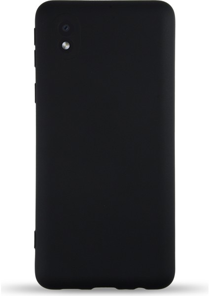 Samsung Galaxy A01 Core Kapak Içi Kadife Kamera Korumalı Lansman Silikon Kılıf - Siyah