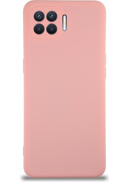 Oppo Reno 4 Lite Kapak Içi Kadife Kamera Korumalı Lansman Silikon Kılıf - Pembe