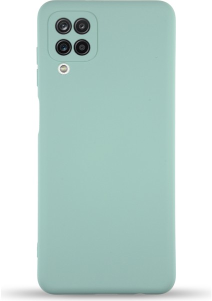 Samsung Galaxy M12 Kapak Içi Kadife Kamera Korumalı Lansman Silikon Kılıf - Turkuaz