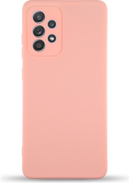 Samsung Galaxy A32 Kapak Içi Kadife Kamera Korumalı Lansman Silikon Kılıf - Pembe