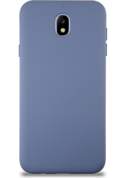 Samsung Galaxy J7 Pro Kapak Içi Kadife Lansman Silikon Kılıf - Petrol Mavisi