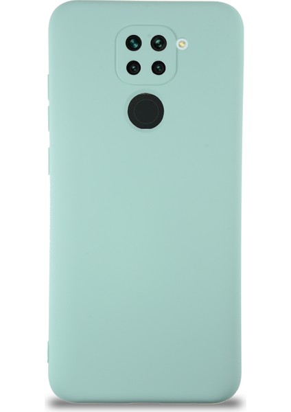Xiaomi Redmi Note 9 Kapak Içi Kadife Kamera Korumalı Lansman Silikon Kılıf - Turkuaz