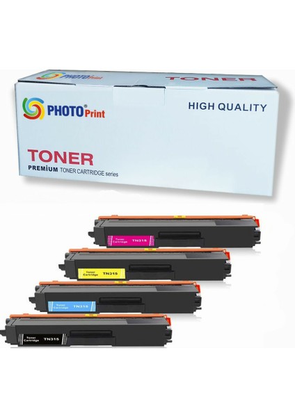 TN-315-TN-325-TN-345 DCP-9055CDW 1set Muadil Toner 4000 Syf Renkli