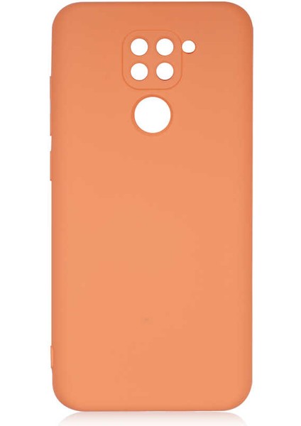 - Xiaomi Redmi Note 9 - Kılıf İçi Kadife Koruyucu Mara Lansman Kapak - Turuncu