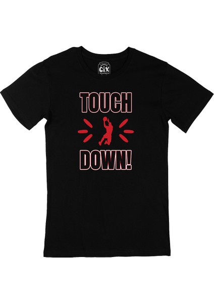 Touch And Down Basketball Siyah T-Shirt