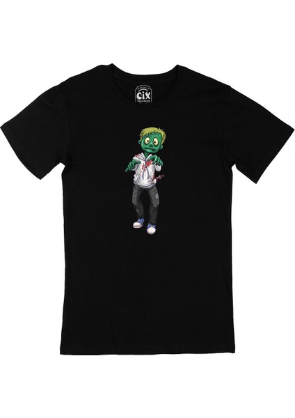 Zombies Son Siyah T-Shirt