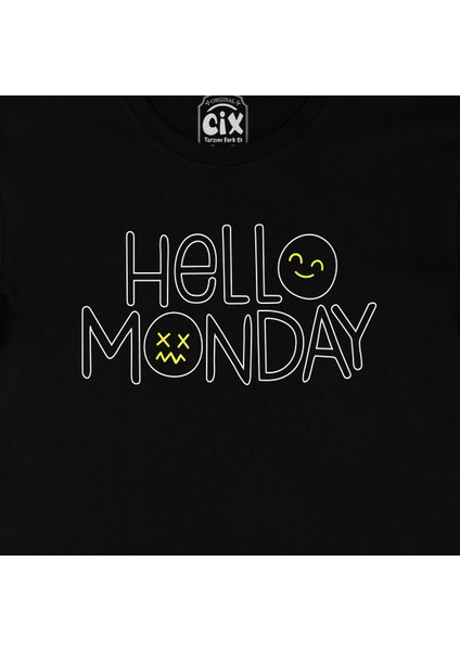 Hello Monday Siyah T-Shirt fiyatları