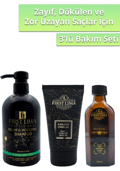 Reishi & Horsetail -Etkili Onarım Sağlayan Keratin Complex -Işıltı Veren Hair Serum
