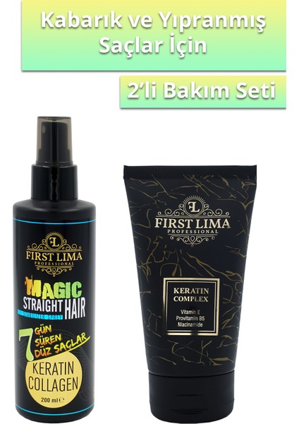 Etkili Onarım Sağlayan Keratin Bakım Kremi & 7 Gün Süren Düzleştirici Keratin Sprey