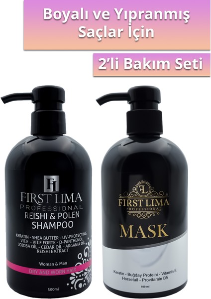 Yıpranmış Saçlara Özel Bakım Şampuanı & Yoğun Bakım Maskesi