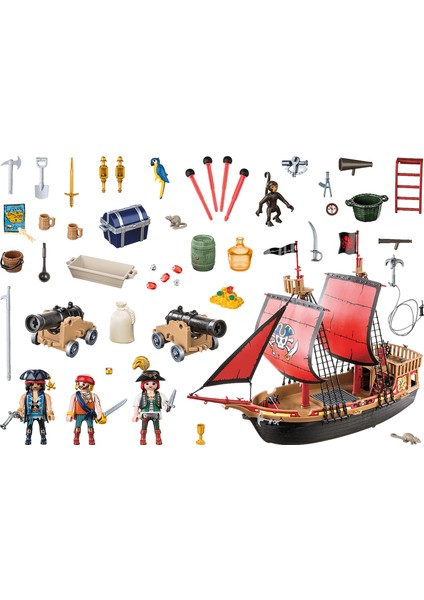 70411 Skull Pirate Ship Set