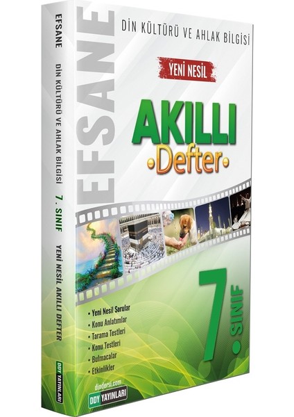 Ddy Yayınları Ddy 7.sınıf Din Kültürü ve Ahlak Bilgisi Efsane Akıllı Defter