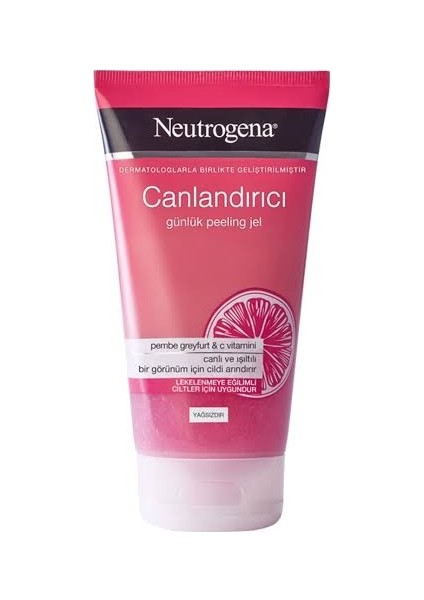 Canlandırıcı Günlük Peeling Jel Pembe Greyfurt & C Vitamini Lekelenmeye Eğilimli Ciltler 150ML