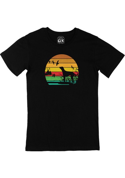 Av Köpeği Siyah T-Shirt