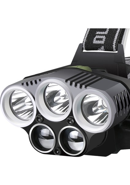 LED Işıklı Uzun Menzilli Yüksek Güçlü USB Şarjlı Kafa Lambası (Yurt Dışından)