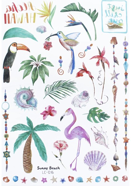 Flash TattoosFlash Tattoos Hawai Geçici Dövme fiyatları