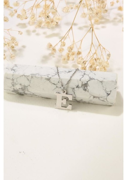 Kadın E Harf Gümüş Kolye Harf Kolye fiyatları