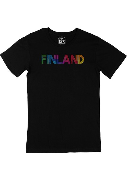 Finlandiya Siyah T-Shirt