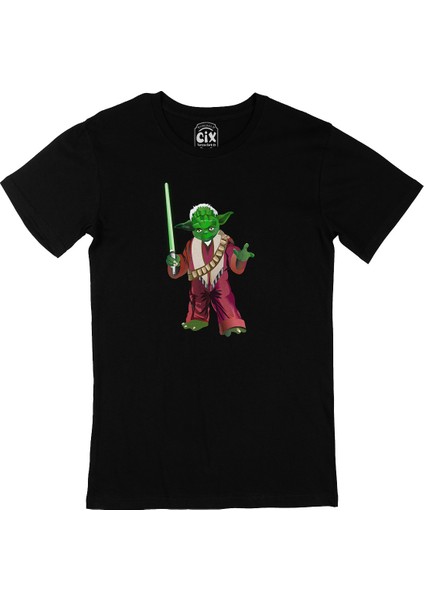 Star Wars Jedi Yoda Siyah T-Shirt