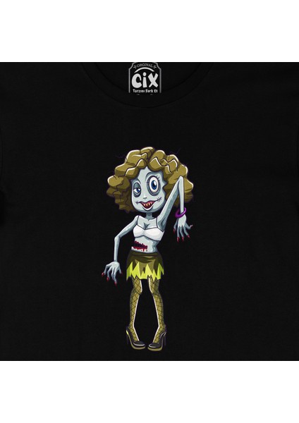 Zombies Girl Siyah T-Shirt fiyatları