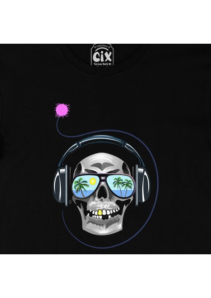 Müzisyen Kuru Kafa Siyah T-Shirt fiyatları