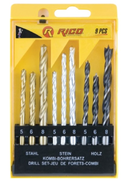 9 Parça Matkap Ucu Seti RC1105