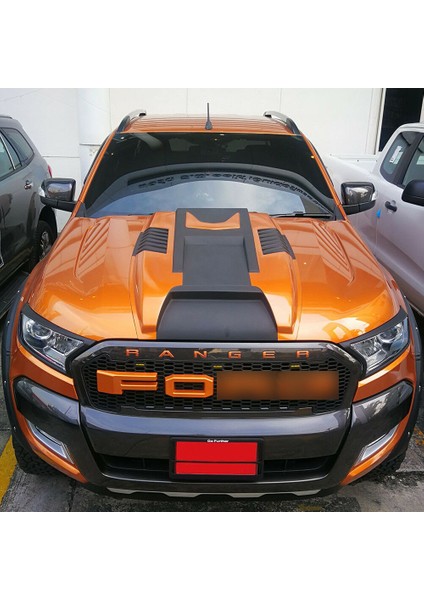 Ford Ranger T6 T7 Kaput Üstü Scoop Mat Siyah 2012-2018 fırsatları