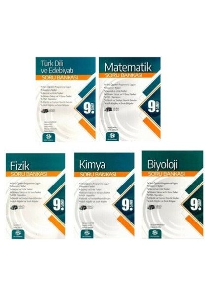 Bilgi Sarmal 9. Sınıf Sayısal Soru Seti--5 Kitap