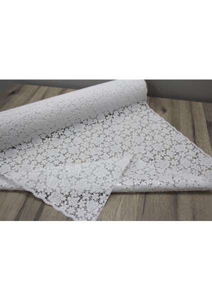 Pvc Dantel Kaymaz Raf Dolap ve Çekmece Örtüsü Dantel (Eni 50 cm x Uzunluk 5 mt ) - Gül 55 50